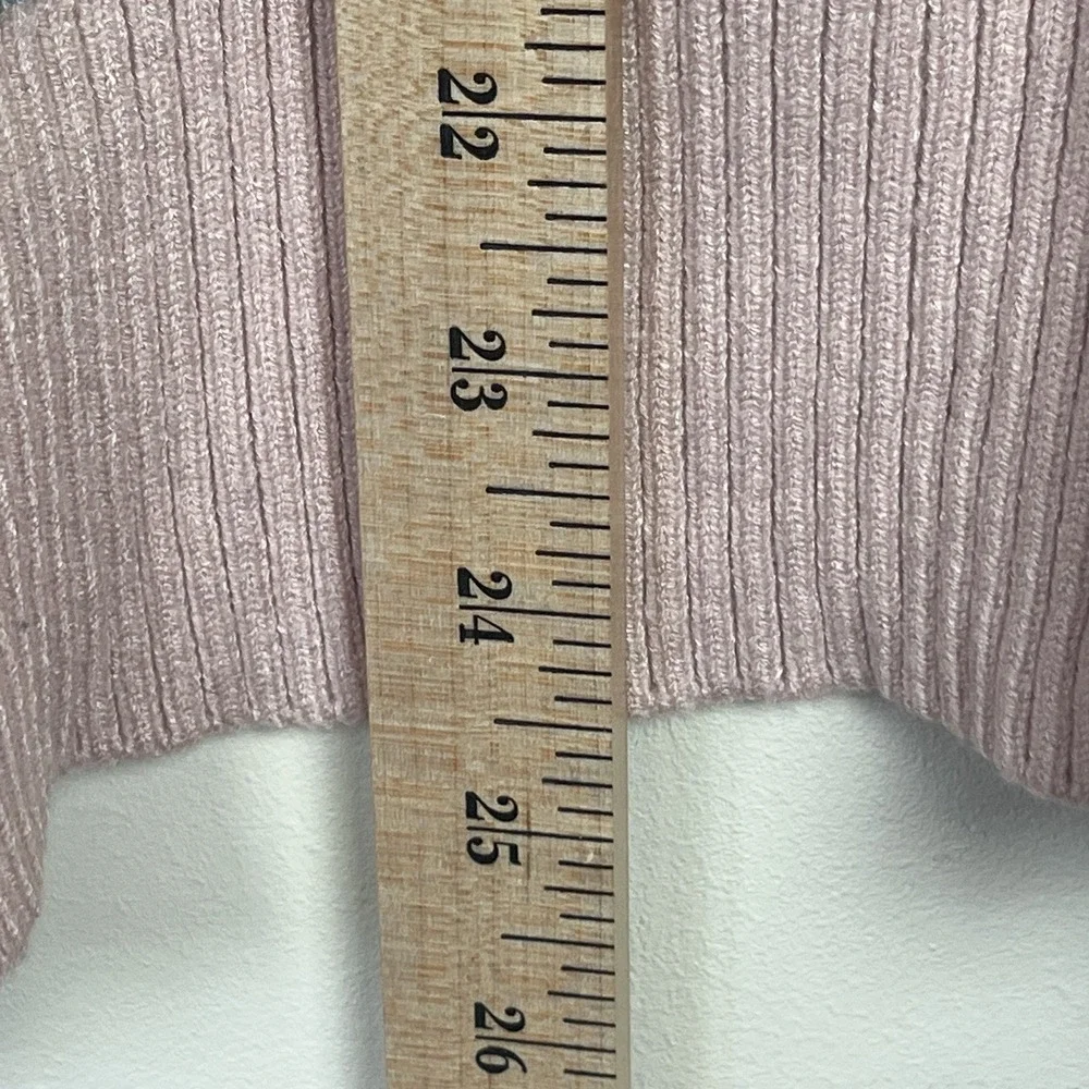 Laundry by Shelli Segal Pink Blue Geometric Ikat Crewneck Sweater XS *Flaws* - Picture 8 of 8